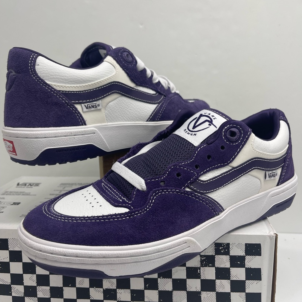 Vans Men's Purple and White Skate Rowan 2
Purple
VN000D3SPRP Sneakers - Picture 9 of 16